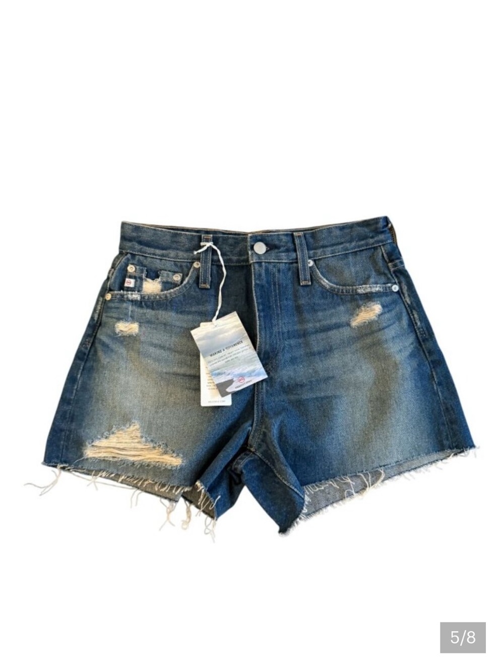 AG Adriano Goldschmied Alexxis High Rise Wedgie Shorts AG-ED denim - NWT